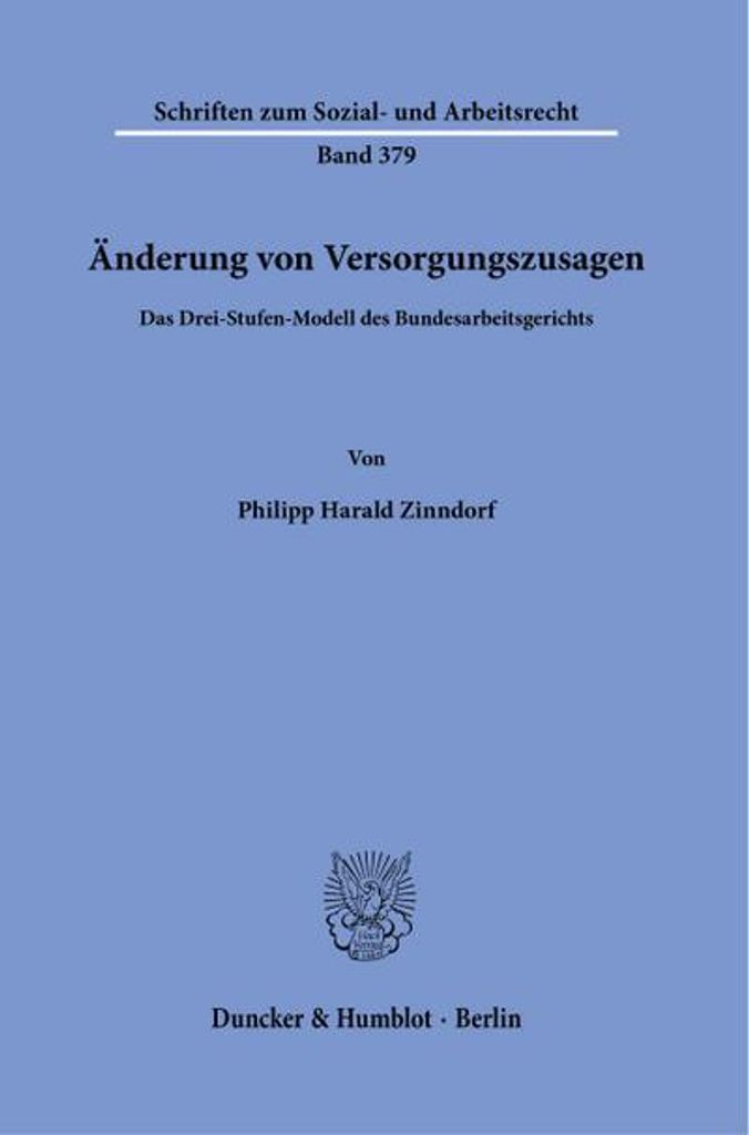 Änderung von Versorgungszusagen.