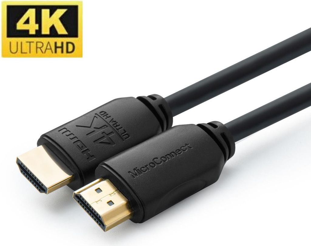 Microconnect MC-HDM191920V2.0, 20 m, HDMI Typ A (Standard), HDMI Typ A (Standard), 3840 x 2160 Pixel, 3D, Schwarz