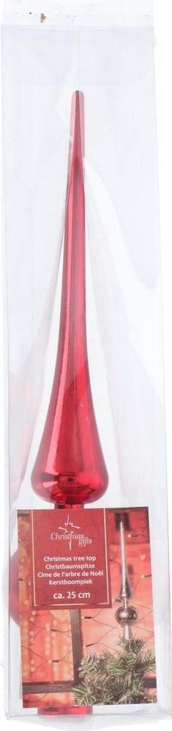 Weihnachtsbaumspitze 25cm Rot Produktbild 