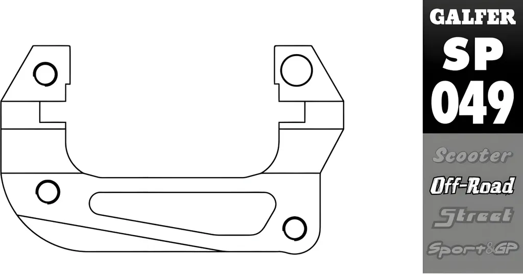 Adaptateur Galfer SP049 Oversize : corrigez l'alignement de votre étrier