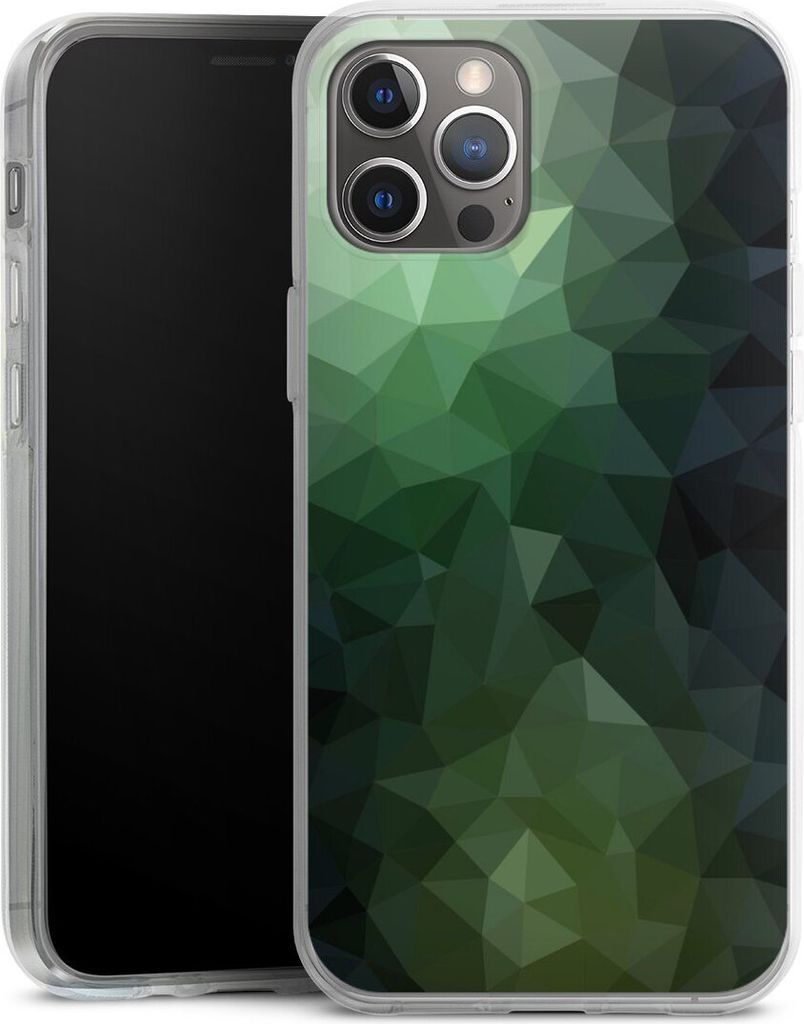 DeinDesign Handyhülle für Apple iPhone 12 Pro Max Silikon Hülle Case Smartphone Schutzhülle Geometric Mosaik Tarnmuster