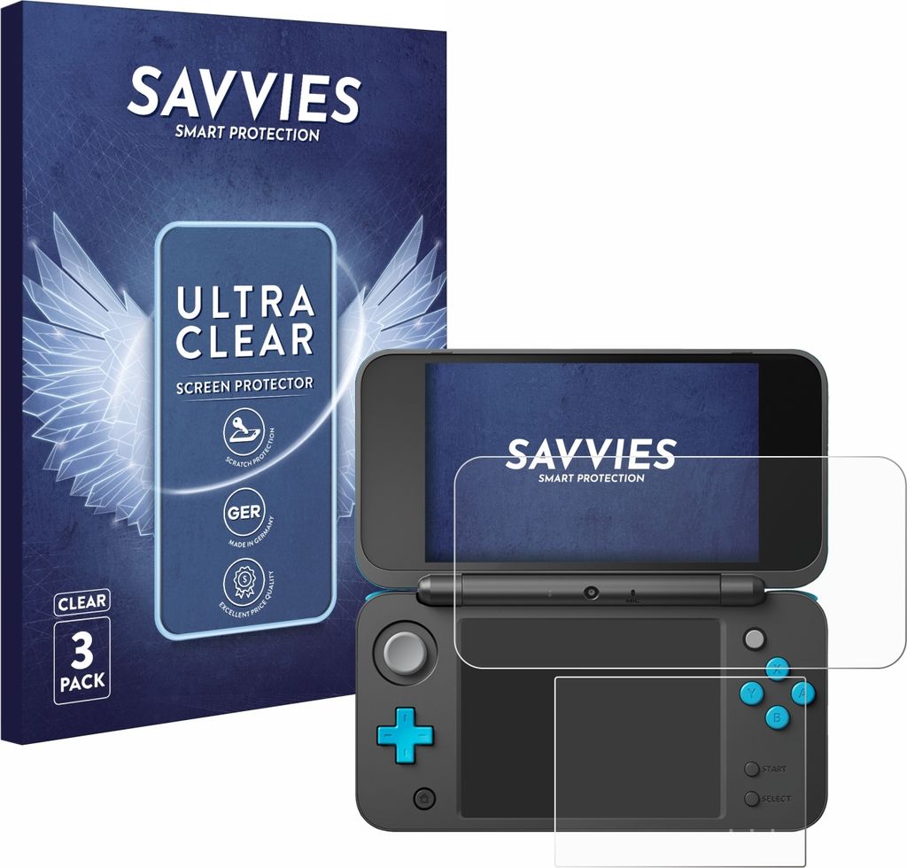 6x Für New Nintendo 2DS XL Schutzfolie Savvies Produktbild 