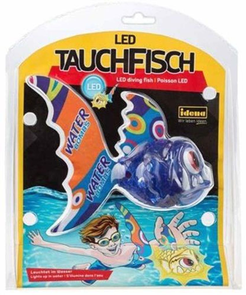 Idena Badespielzeug Tauchfisch blau