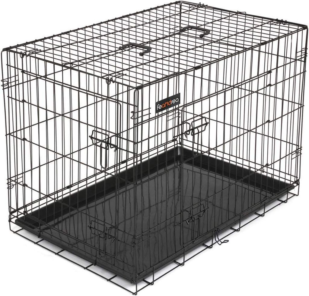 Klietka pre psa, skladacia, dĺžka 92,5 cm, 2 dvere, L, Obrázok produktu 13