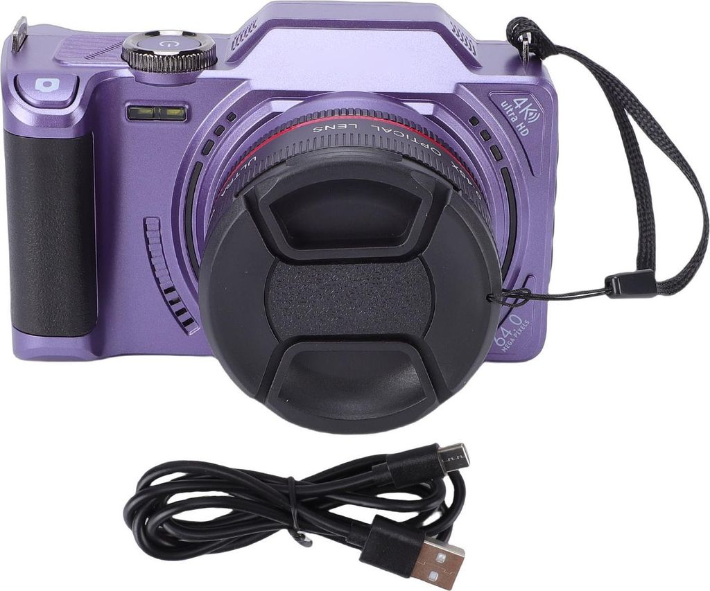 Fotocamera digitale 4K 64MP schermo ribaltabile da 3 Immagine del prodotto 