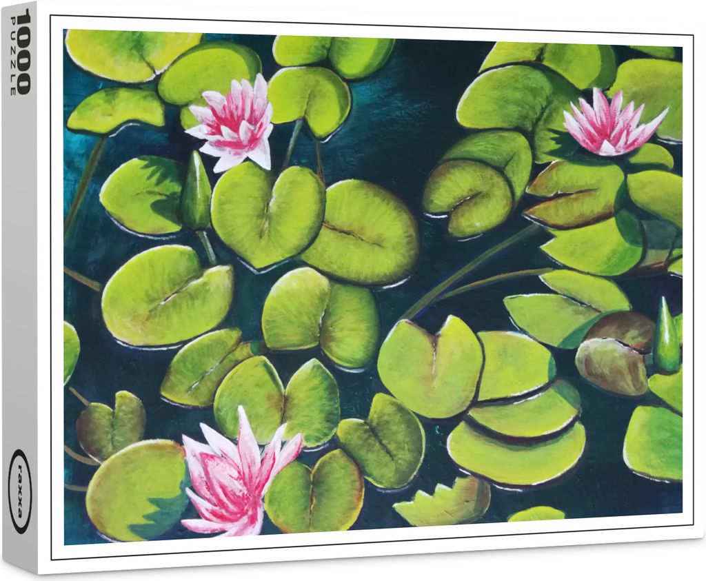 raxxa Premium-Puzzle "Seerosen", 1000 Teile