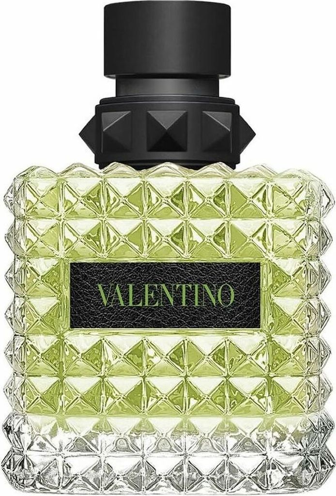 A studio shot of a Valentino perfume bottle.