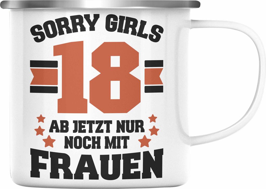 Trendation - 18. Geburtstag Geschenk Jungs Jungen Mann Lustiger Spruch 18er Geburtstagsgeschenk (Silber)
