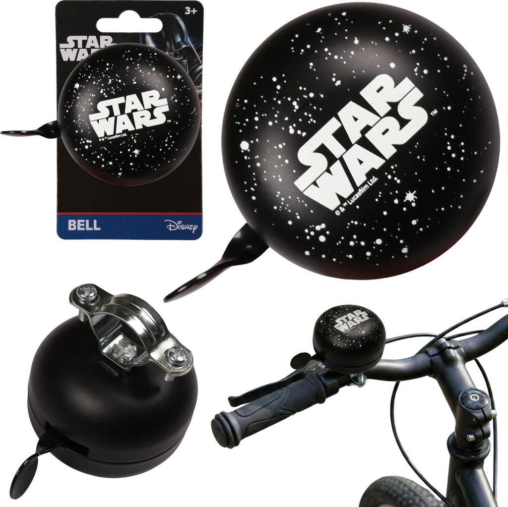 STAR WARS Metall-Fahrradklingel für Kinderlenker, RETRO 6 cm