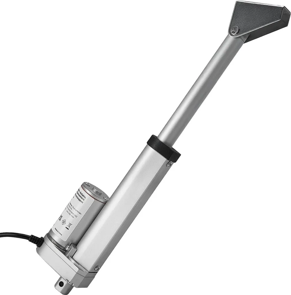 Attuatore Elettrico 12V 100kg Spinta 101,6mm IP54 Staffe Metallo