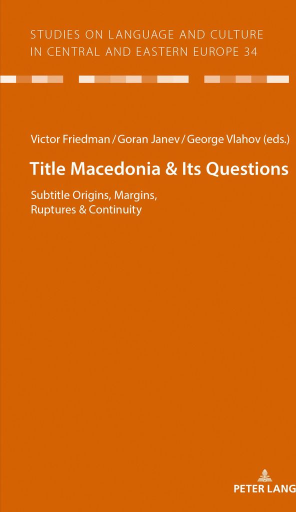 Macedonia & Its Questions
