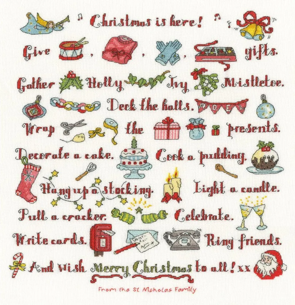 Créez votre Décoration de Noël avec le Kit Point de Croix Bothy Threads
