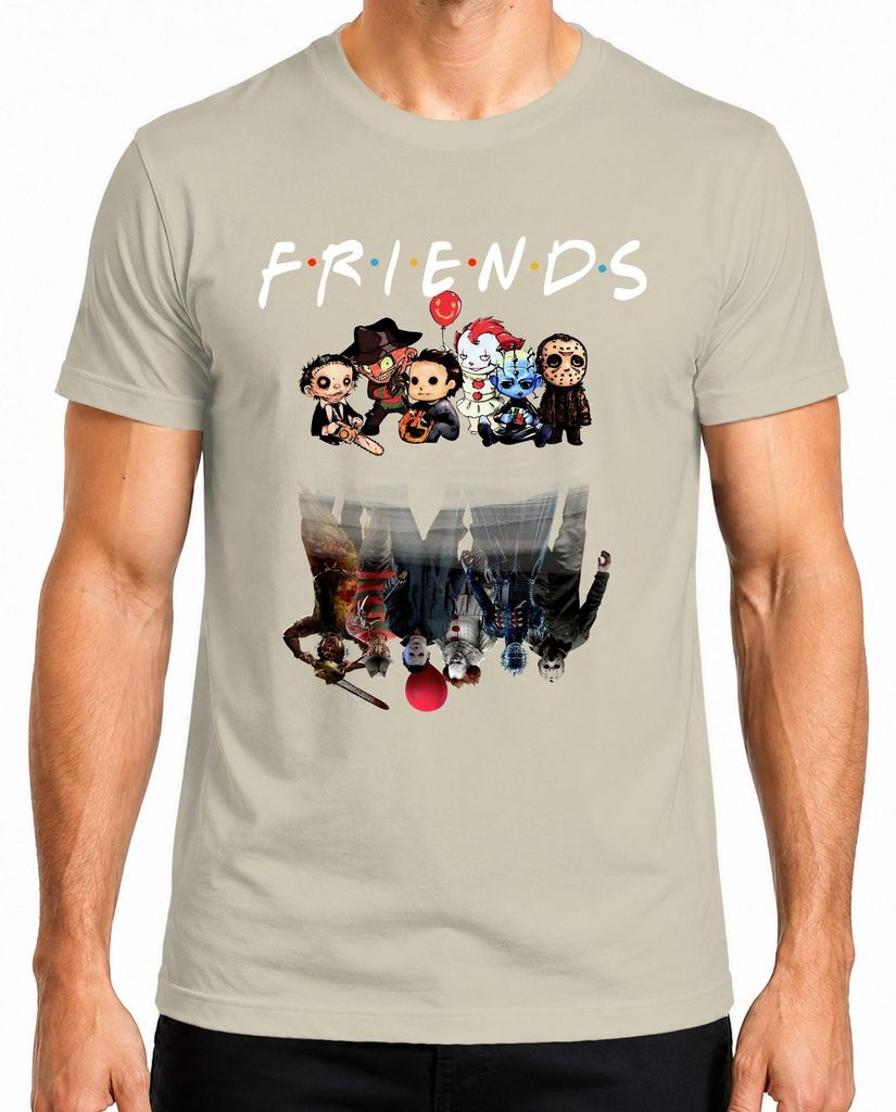 Maglietta da uomo FRIENDS Horror Icons Pennywise Michael Immagine del prodotto 
