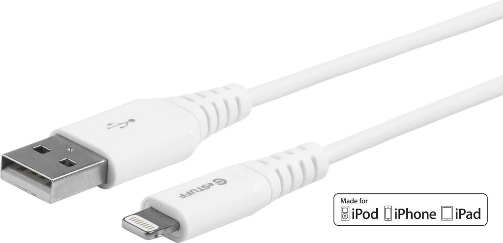 eSTUFF Lightning MFI Kabel 0,15m Weiß, ES601004