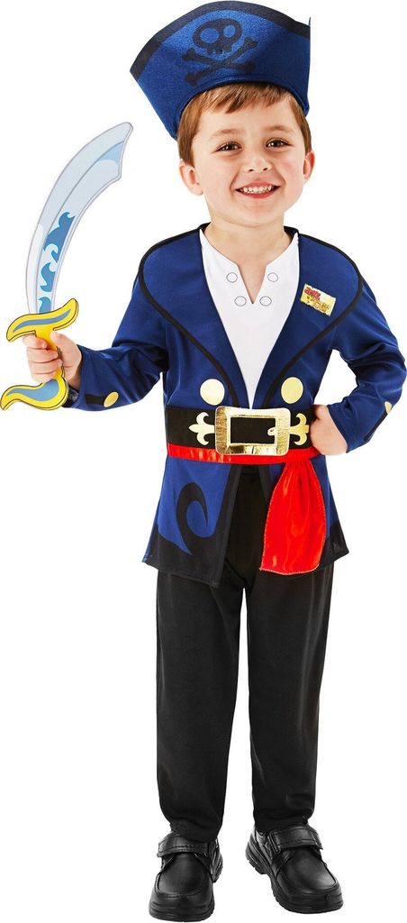 Jake und die Nimmerland-Piraten Kostüm, Kind, Größe:S