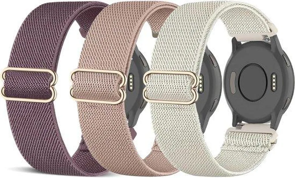 Bracelet montre 18mm nylon élastique noir pour un confort optimal au poignet