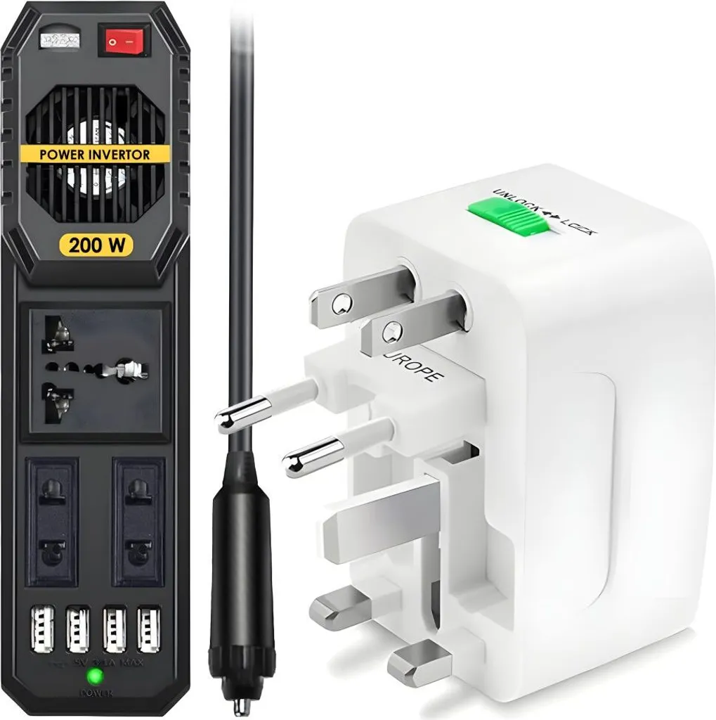 Adaptateur secteur universel 220V et convertisseur voiture 12V Linomag®