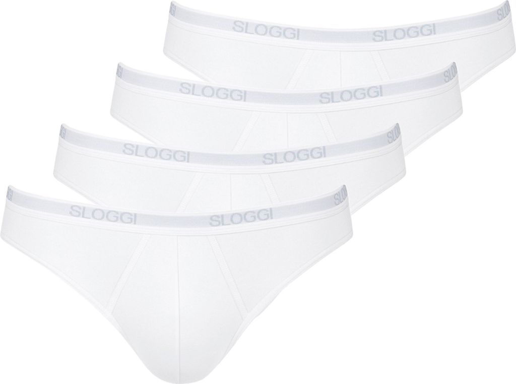 sloggi 4er Pack Basic Mini Slip / Unterhose Elastikbund mit weicher Innenseite, Flache Nähte und softe Kanten am Beinausschnitt, Hochwertige, lang...