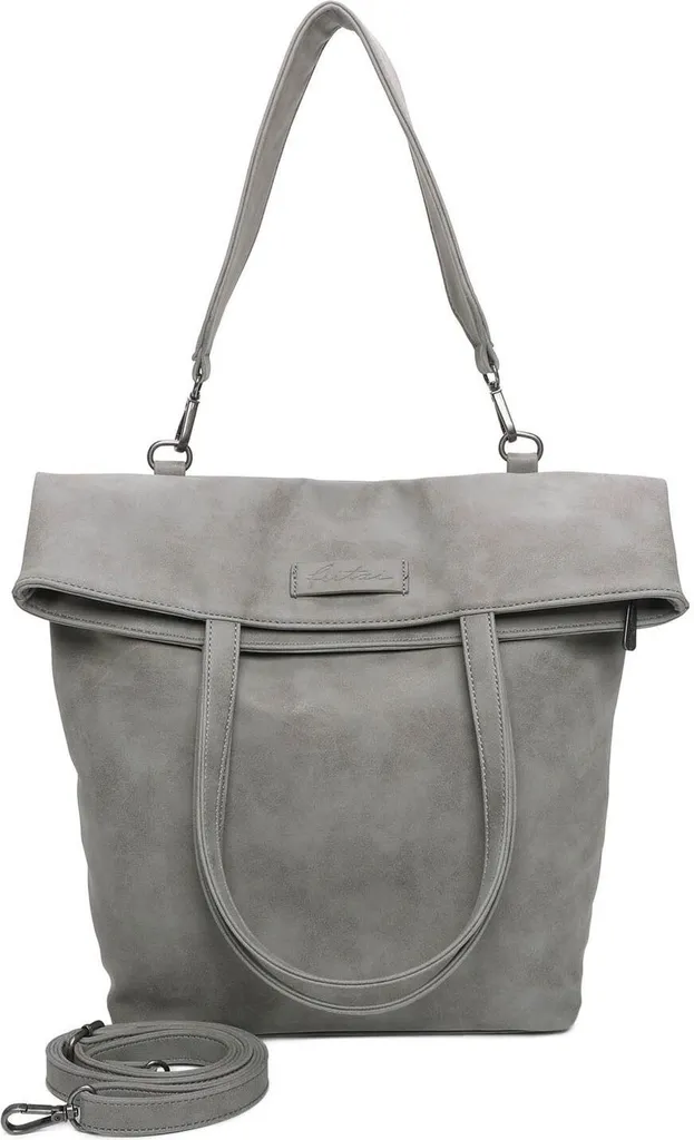 Grand Sac Cabas Femme Gris Anthracite Vintage : Le Fourre-tout Roja01