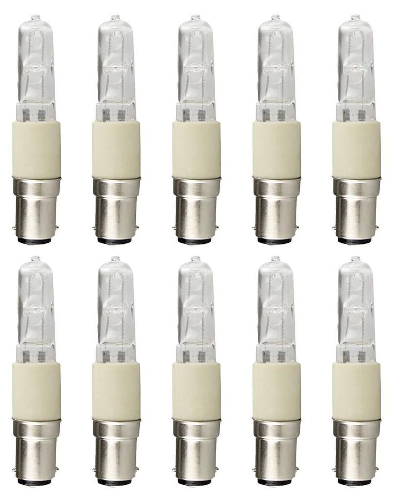 10 x  Halogen JD Röhre T13x80 100W B15d klar 220-240V Produktbild 