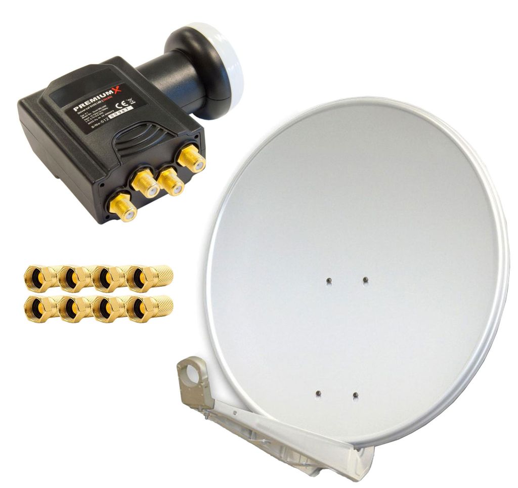 PremiumX DELUXE80 Satellitenanlage SAT Antenne 80cm ALU Produktbild 