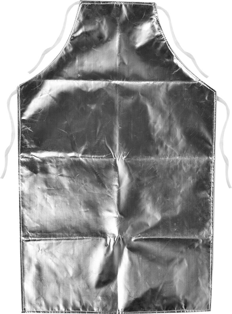 1000 °C hitzebeständige Aluminiumfolien-Schürze Hochtemperatur-Arbeitsschürze