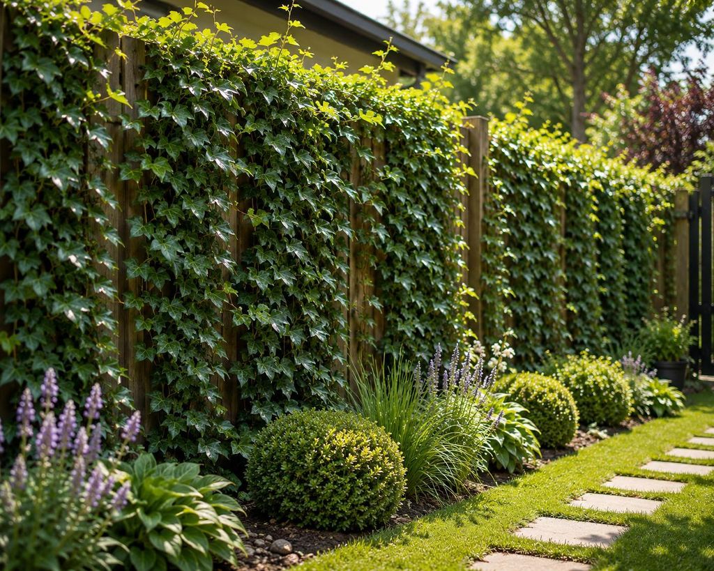 10x Efeu Hedera Hibernica 100-140 cm – Immergrüne Kletterpflanzen für dichte 3m Sichtschutz-Hecke, schnellwachsend & winterhart