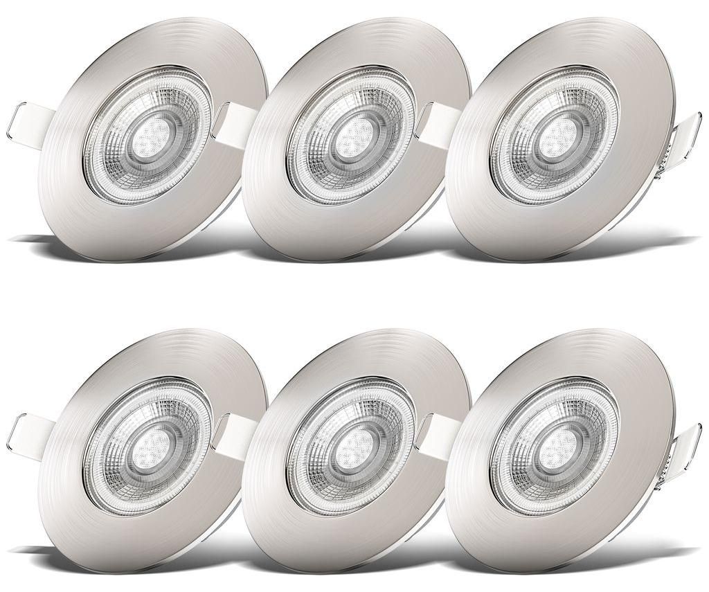 6x LED zapuštěná bodová svítidla do koupelny Zapuštěná Obrázek produktu 