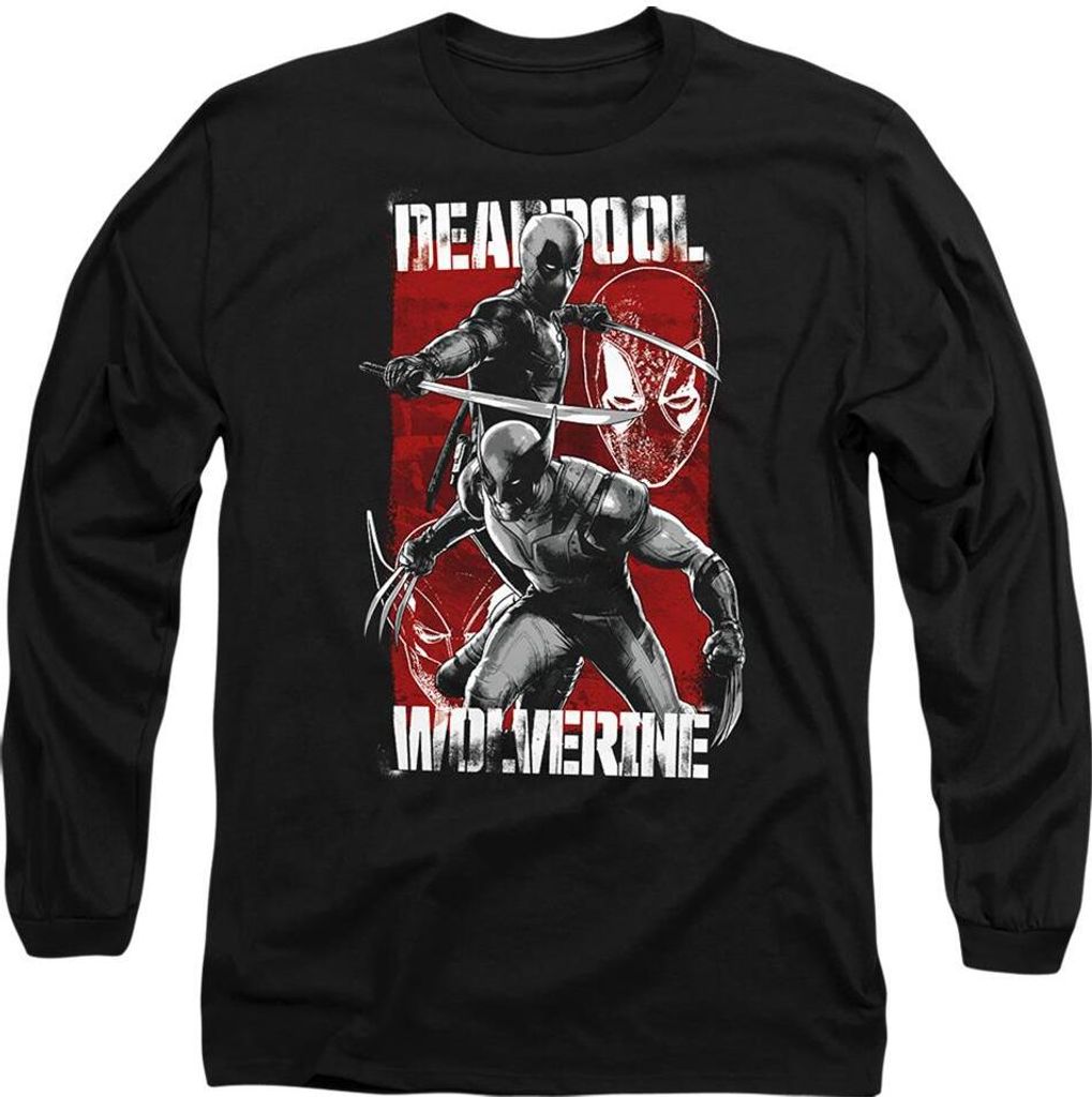 Deadpool & Wolverine - T-Shirt für Herren/Damen Uni TV14189 (XL) (Schwarz)