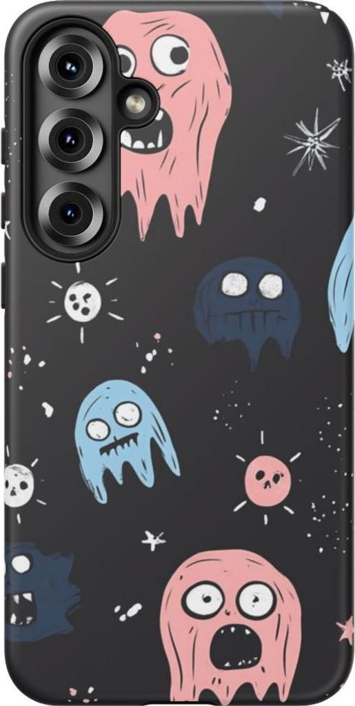 Verspielte Geister im Pastell-Look – Hülle Kompatibel mit Samsung Galaxy S25 Plus