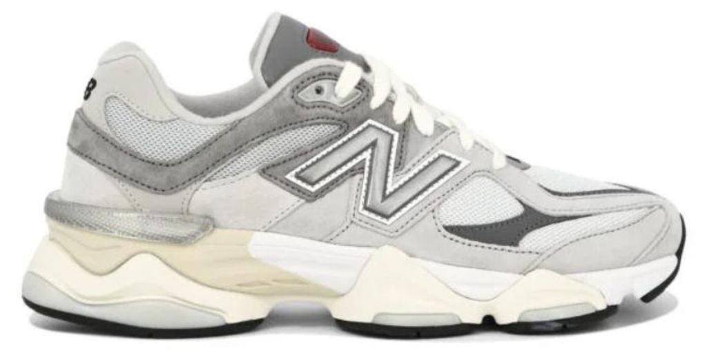 Graue New Balance Sneaker für Damen, Modell 9060, aus Produktbild 