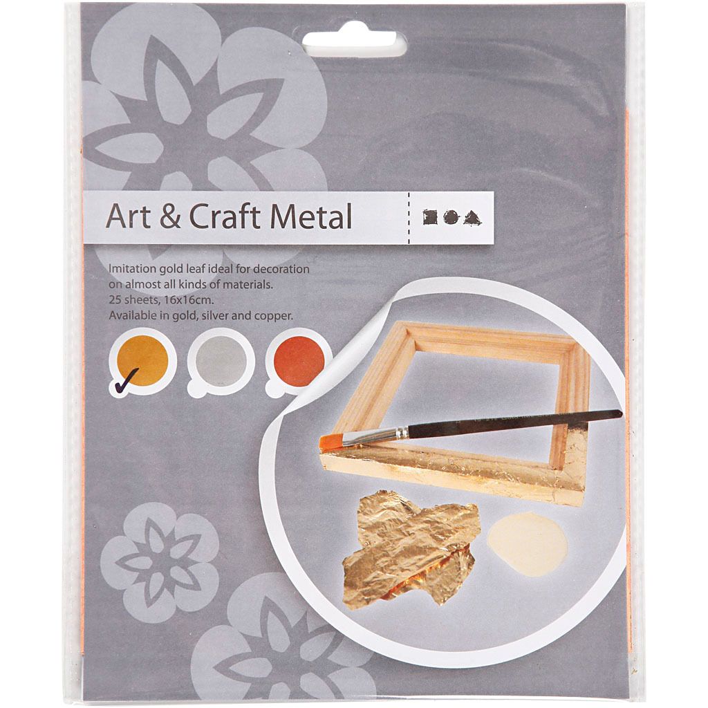 Imitatie Bladmetaal Goud, 25 Vellen Image du produit 
