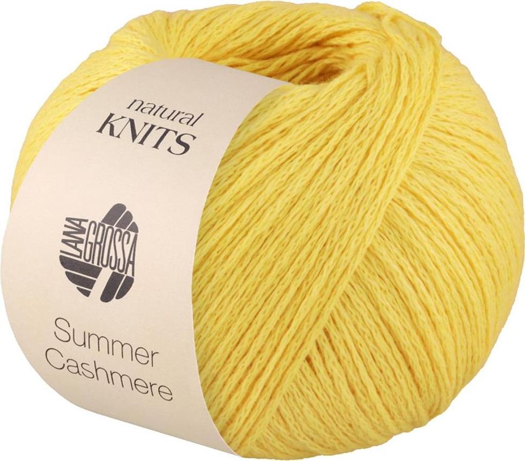 Lana Grossa - Summer Cashmere 0017 zitrusgelb Produktbild 