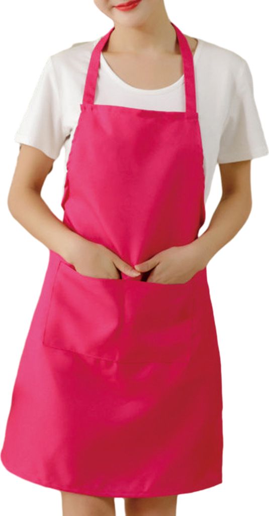 Unisex-Schürze, langlebige Arbeitsschürze mit Taschen, verstellbaren Trägern, Kochschürze für Grill, Restaurant, Bar, Café