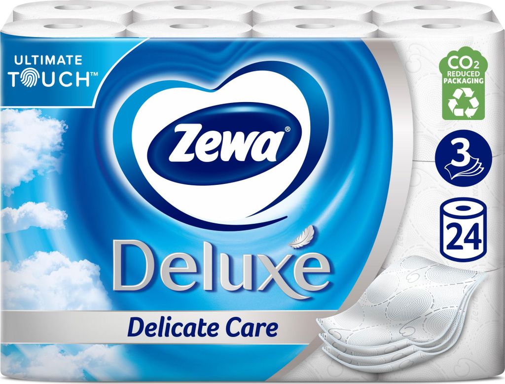 ZEWA Deluxe Zartpflege (24 Rollen)