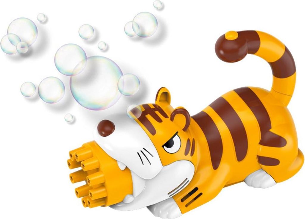 TechKidz, Seifenblasenpistole 10 Löcher - Tiger, Gelb