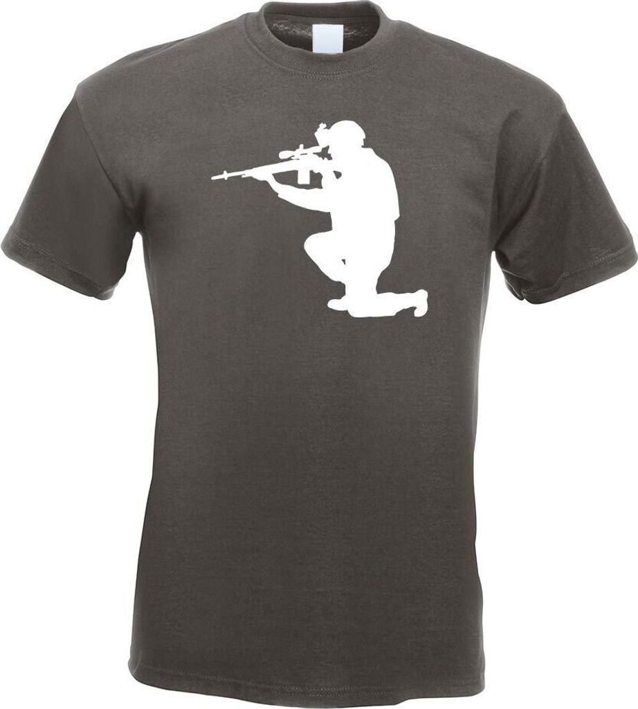 Kiwistar - T-Shirt - Graphit - Armee - Motiv 2 - Special Forces Herren Funshirt Bedruckt Design Sprüche Spruch Motive - mit Motiv Bedruckt - Funsh...