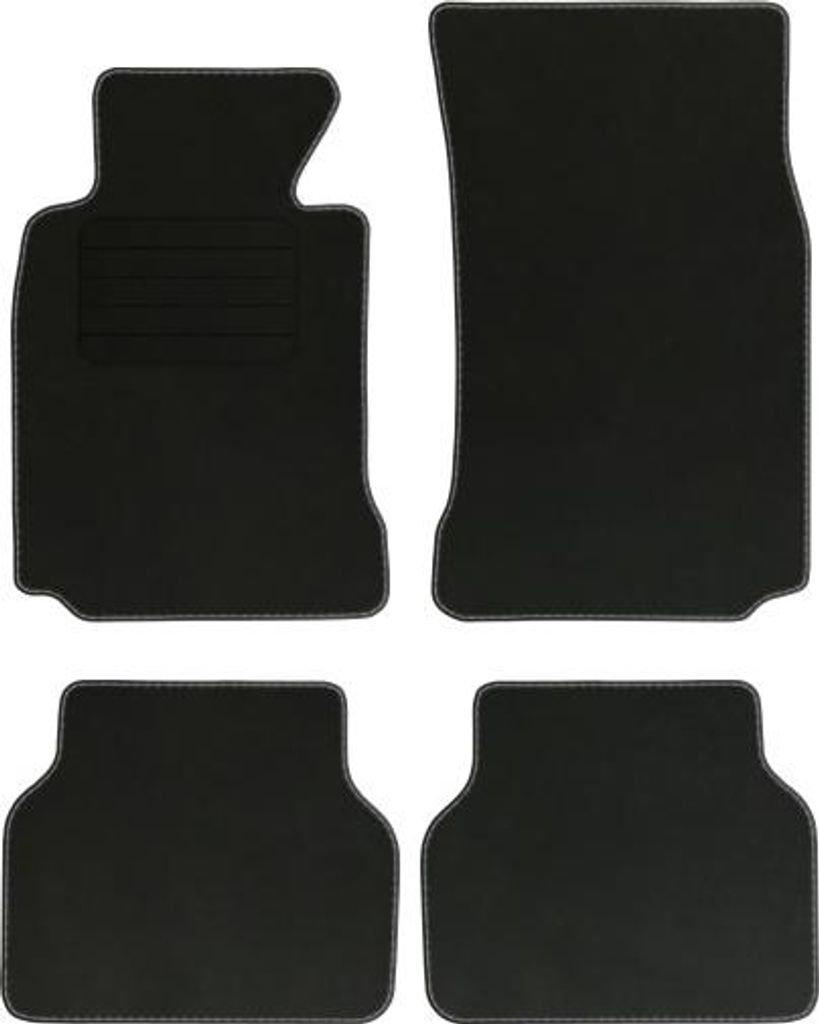 Velours Fußmatten für BMW 5 E39 Bj. 1995 - 2003 Mit Absatzschoner Passform BASIC