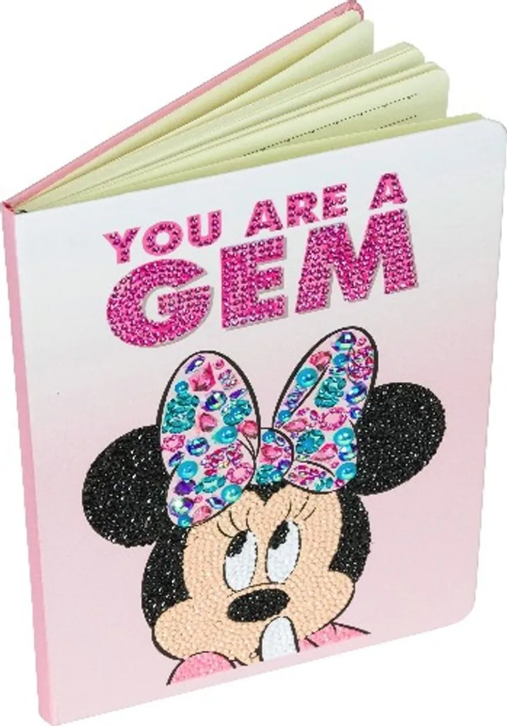 Carnet de notes Minnie Mouse Crystal Art EPEE en mosaïque de cristal