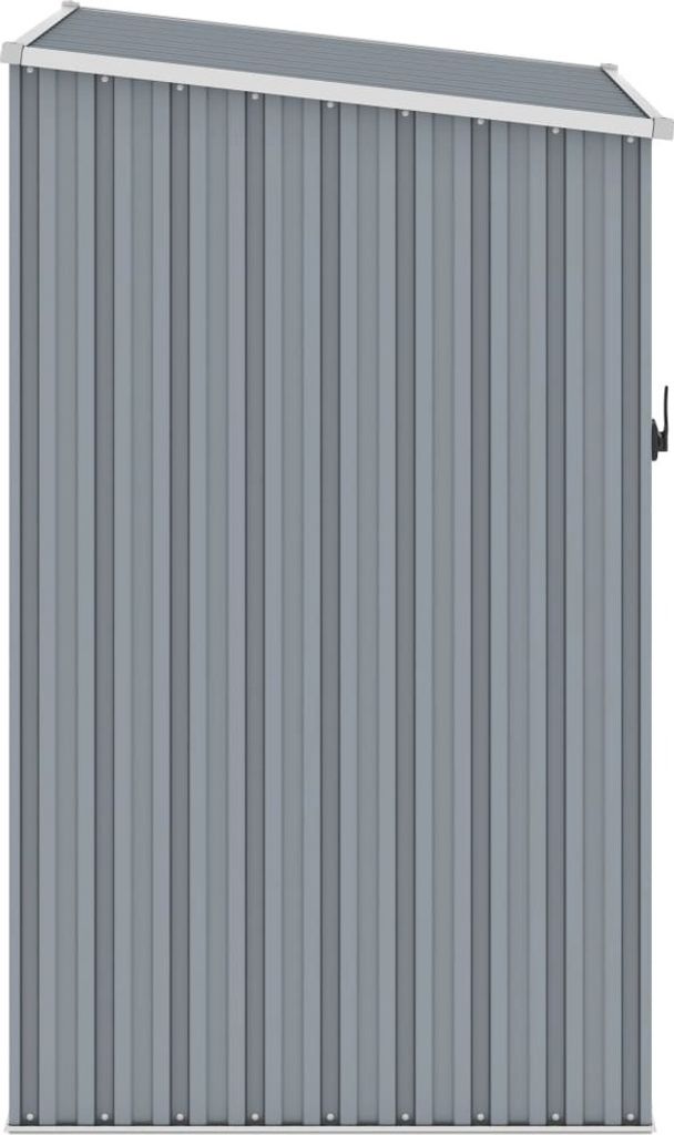 Monderne Gerätehaus Grau 87x98x159cm Verzinkter Stahl - Mülltonnenboxen DE5202