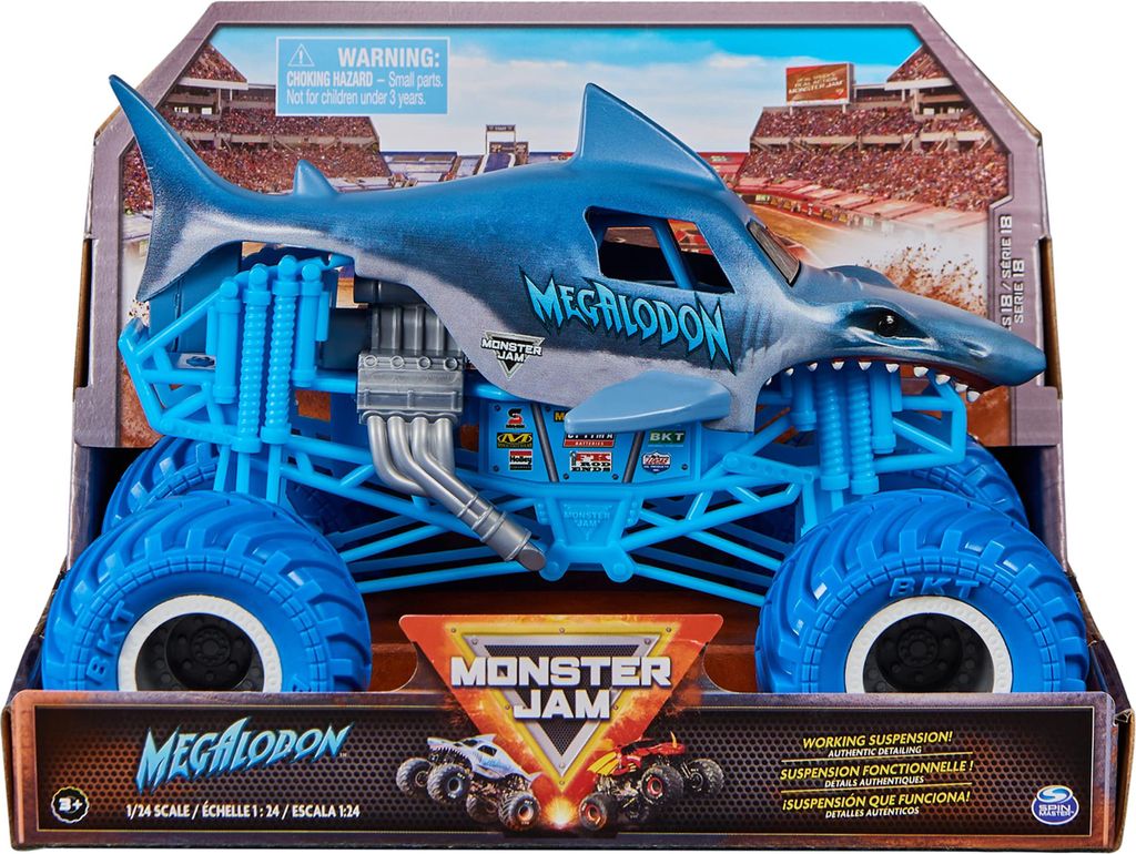 Monster Jam Monster Jam Die Cast 1:24 Megalodon Produktbild 