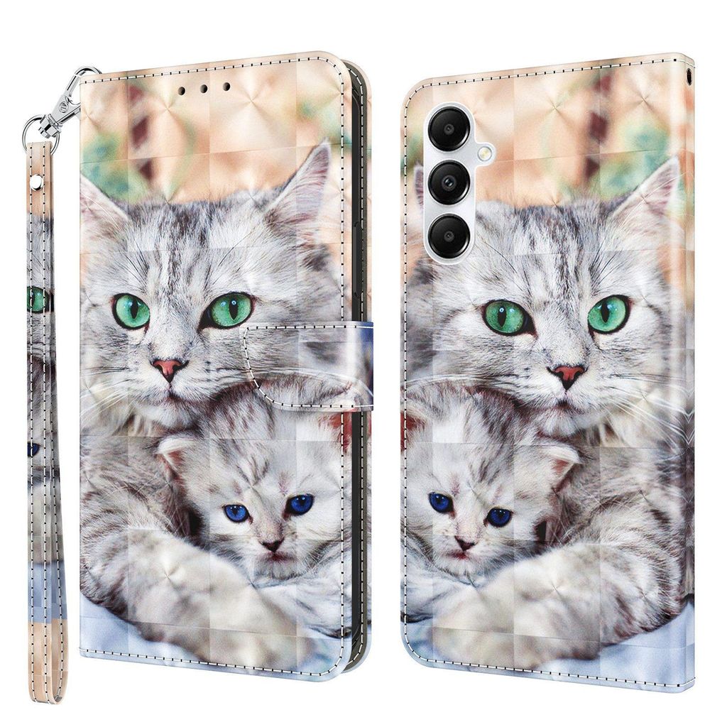 CLM-Tech Handyhülle kompatibel mit Samsung Galaxy A37 5G Hülle - Tasche aus Kunstleder - Klapphülle mit Ständer und Kartenfächern - Schutzhül...