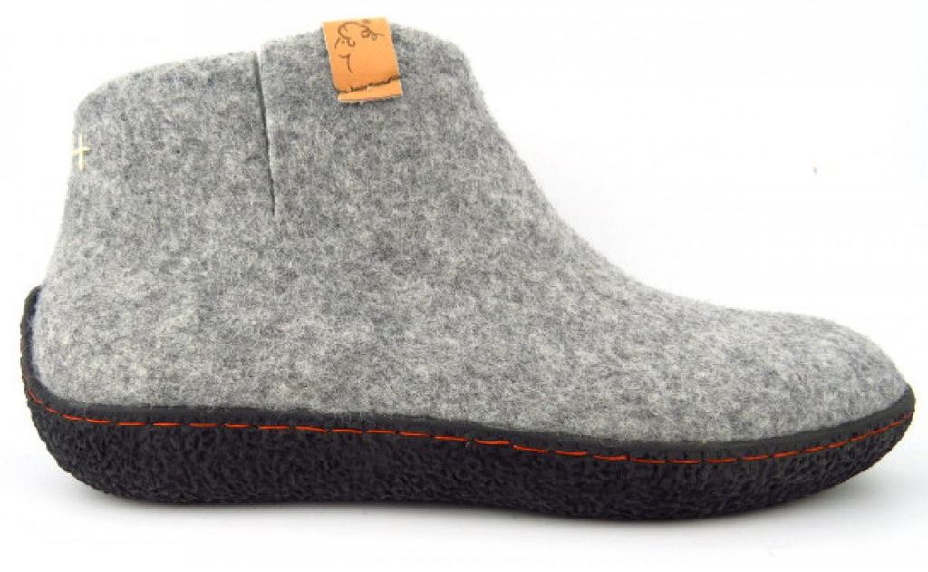 tofvel Rabara marble light grey Hallenschuh Grau in Gr. 38