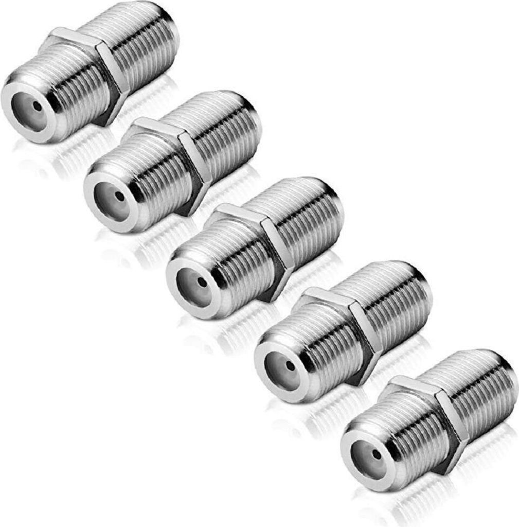 Adapter F-Buchse auf F-Buchse (5 Stück) Produktbild 