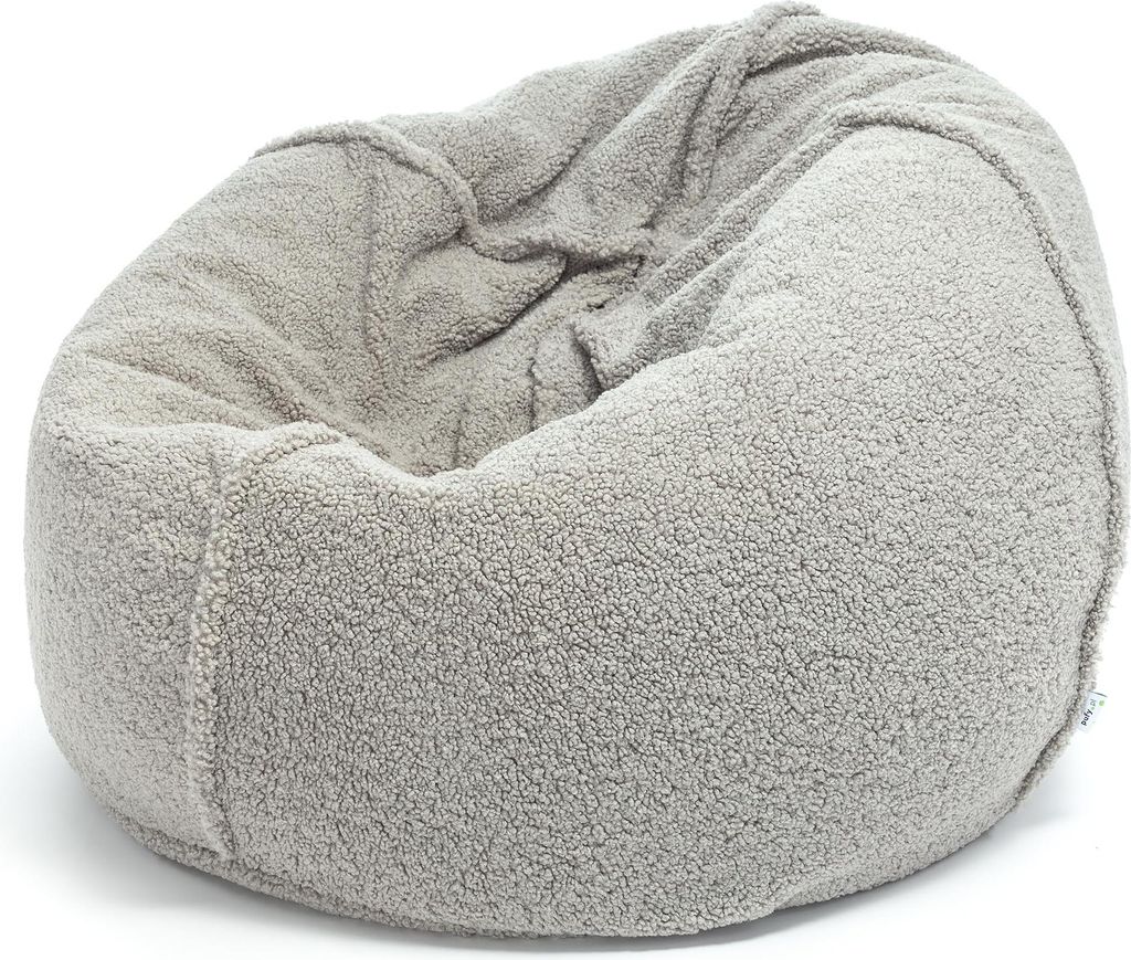 Ecopuf, Sitzkissen XXL, Sessel Bean Bag, Sitzsack, aus Bouclé-Stoff