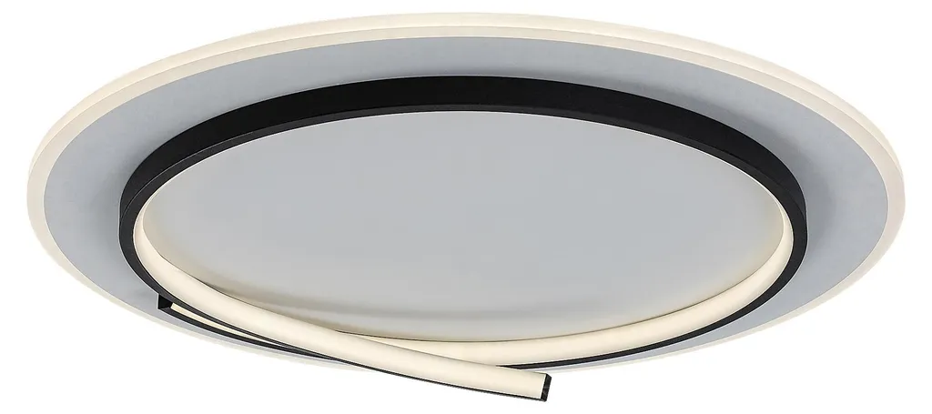 Plafonnier Niloo LED 40 Noir en Métal et Plastique Haute Luminosité