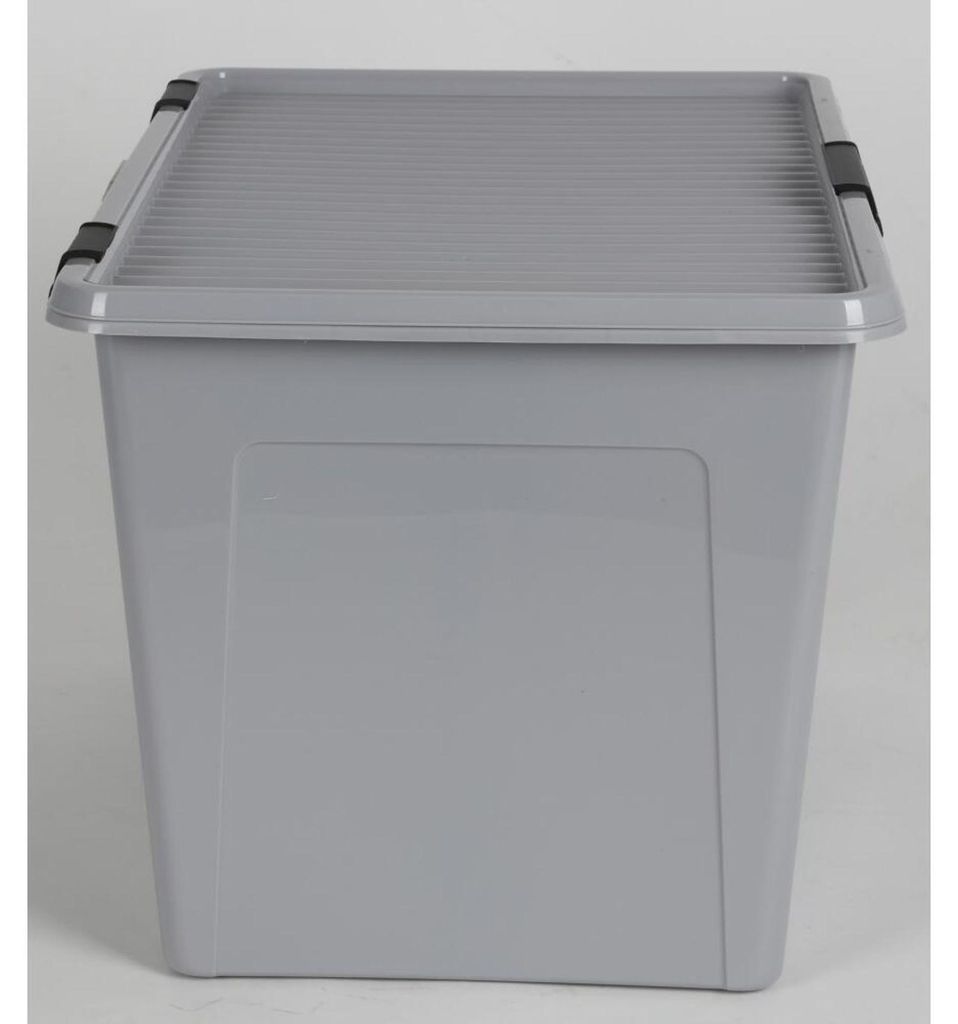 Scharnierbox 52L mit Deckel Aufbewahrungsbox Spielzeugkiste Produktbild 