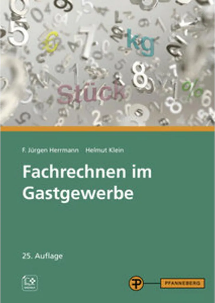 Livre Fachrechnen im Gastgewerbe avec exercices de calcul appliqués