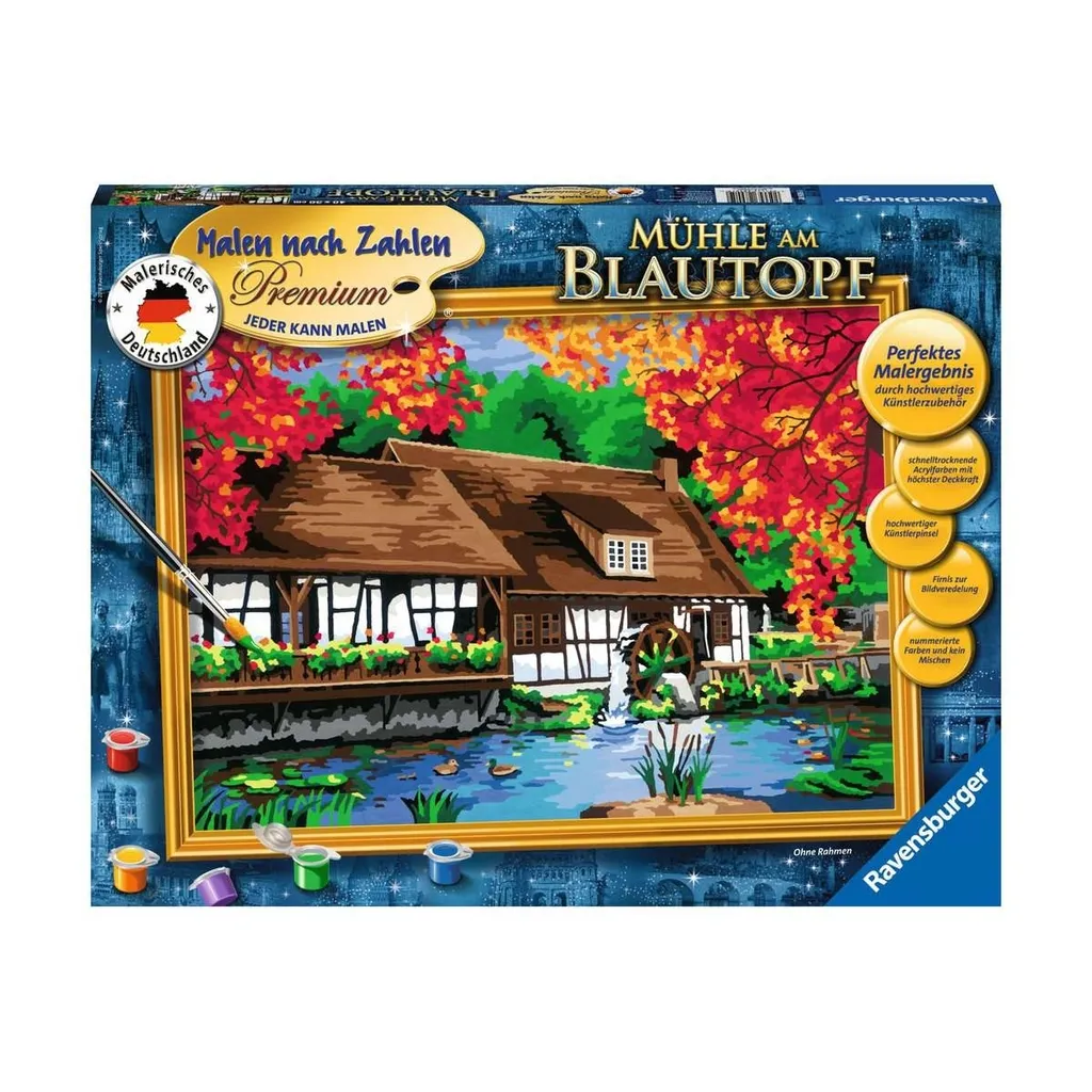 Livre de coloriage numéroté Mill Painting - Papier premium haute qualité