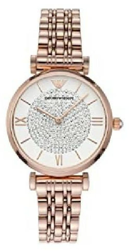 Emporio Armani Gianni T Bar Damen roségold weiß Produktbild 